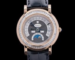 Toric Perpetual Retrograde 18K Rose Gold Diamond Bezel RARE