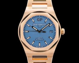 Laureato 18K Rose Gold 38mm Blue Dial