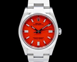 Oyster Perpetual 126000 36MM SS Coral Red