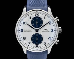 Portuguese Chronograph SS Silver/Blue Dial