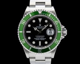 Submariner 50th Anniversary "Kermit Flat 4" SS Green Bezel Mark 1