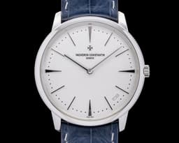 Patrimony Contemporary Platinum Silver Dial