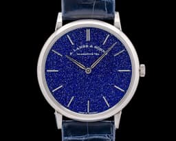 Saxonia Thin Manual Wind Blue Gold-Flux Dial