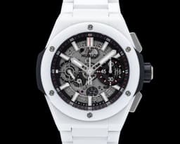 Big Bang White Ceramic Chronograph Skeleton Dial