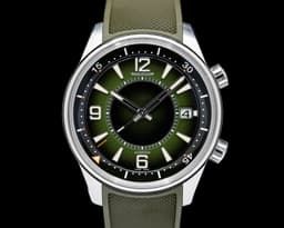 Polaris Date SS Green Dial