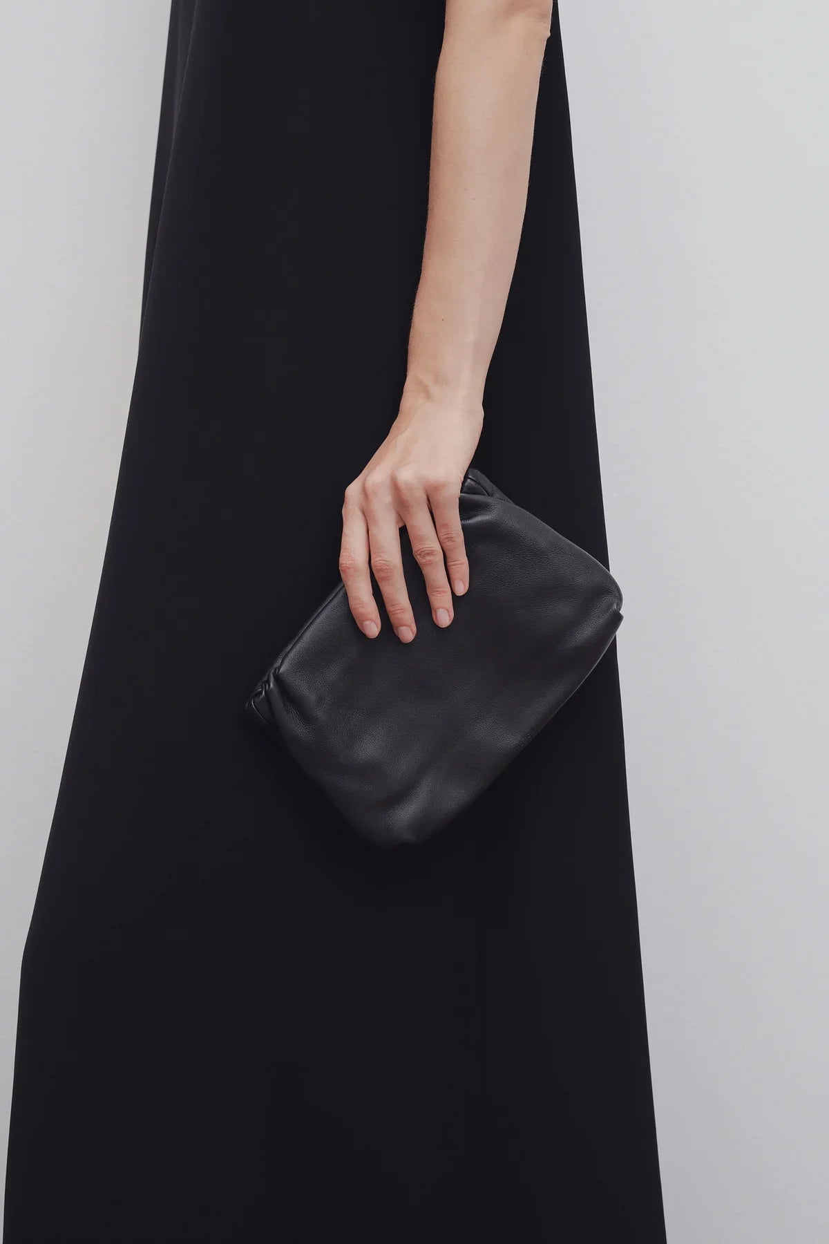 Bourse leather clutch bag