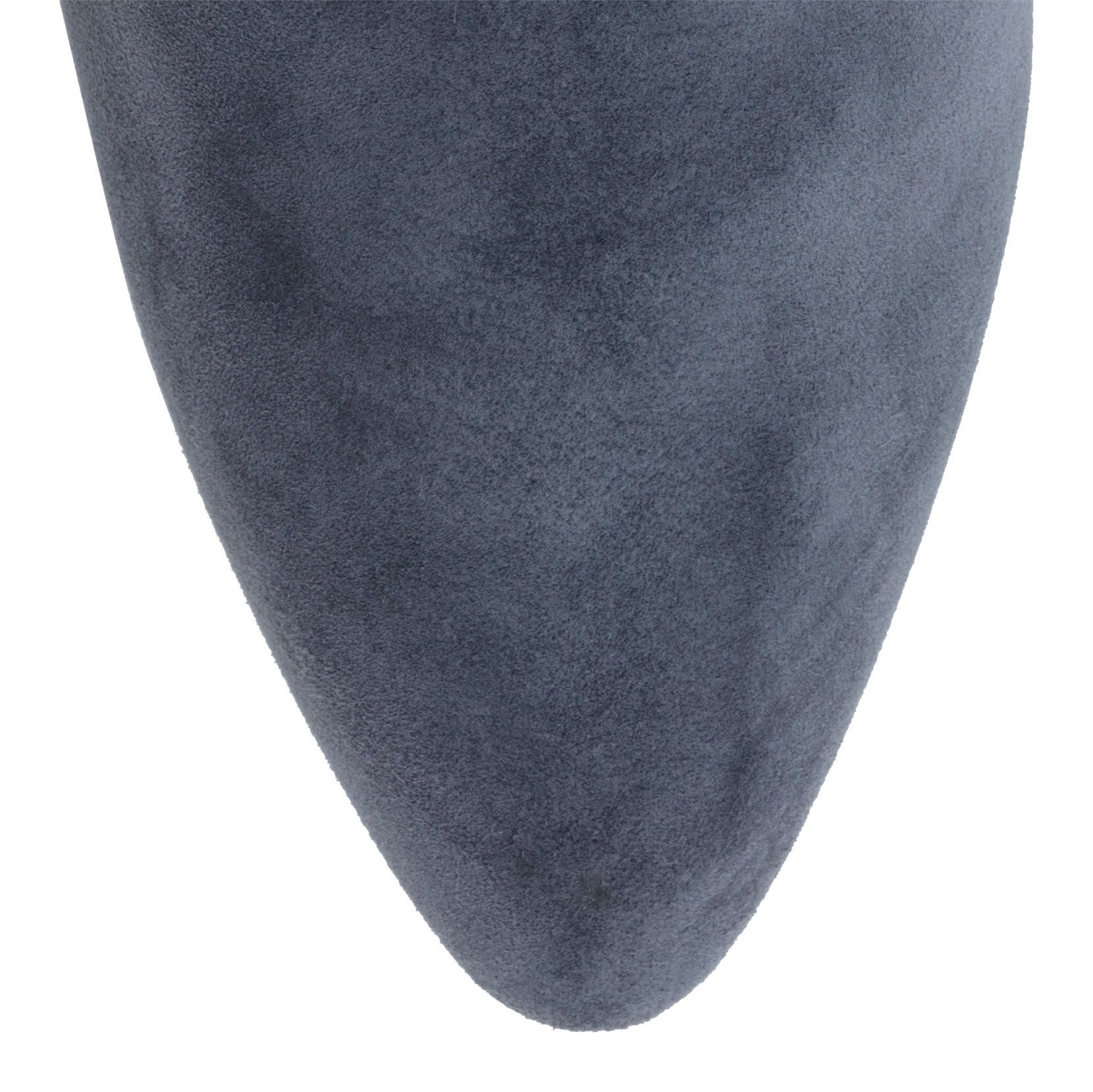 Grey 50 suede plexi heel boots