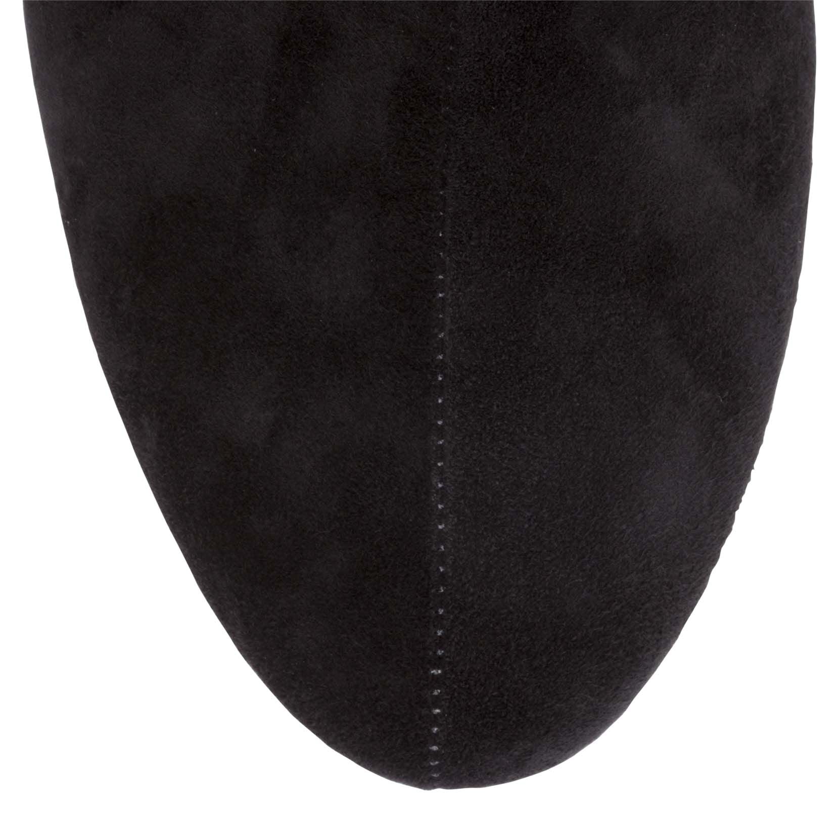 Chamois 30 black suede wedge boots