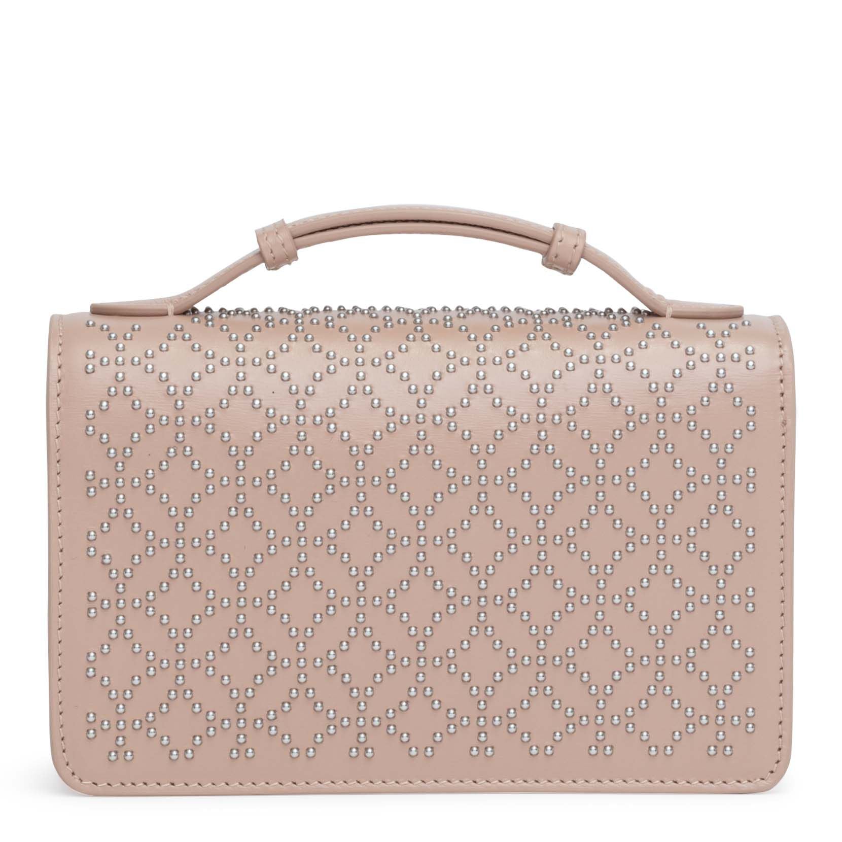 Franca Small light beige studded bag