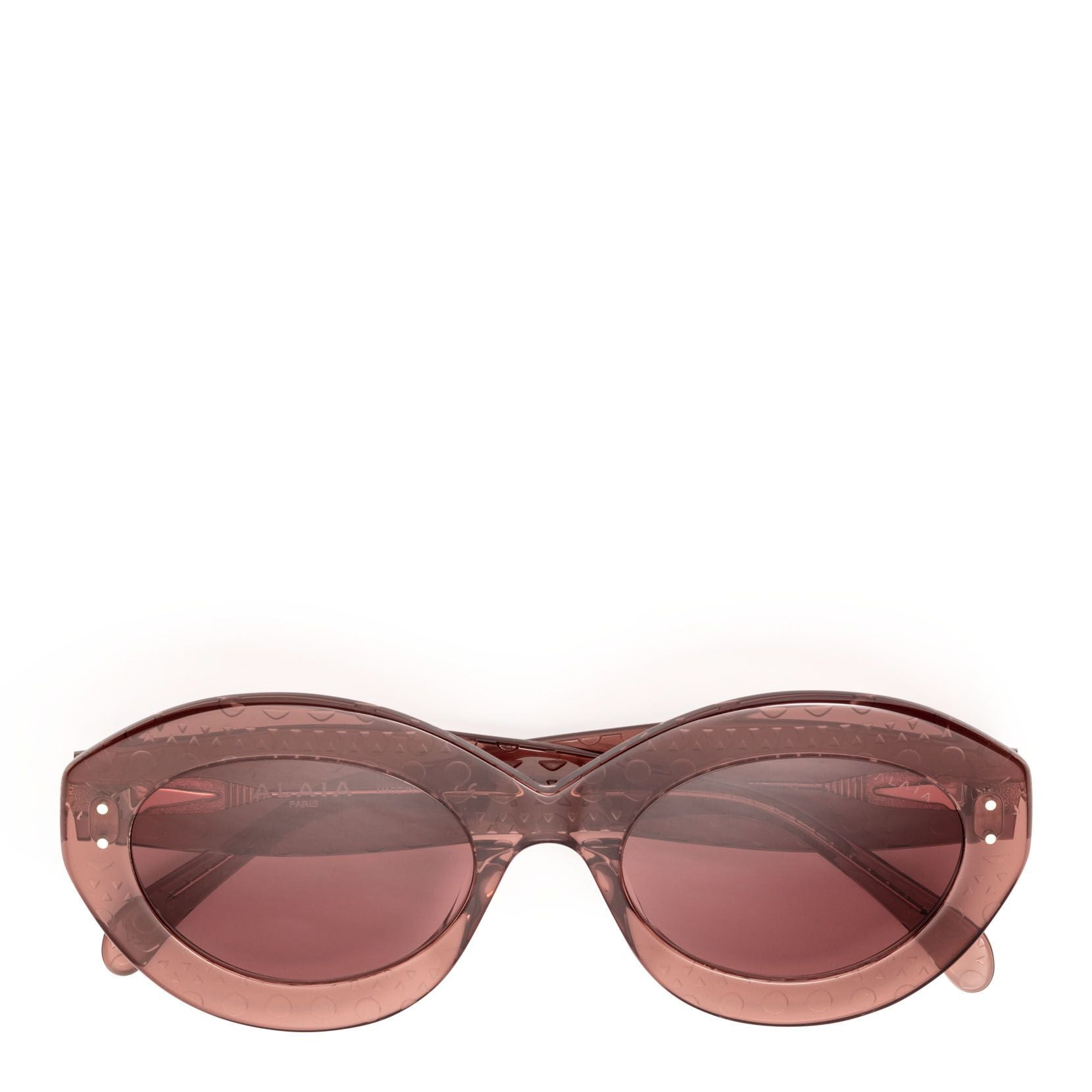 Dark pink acetate sunglasses