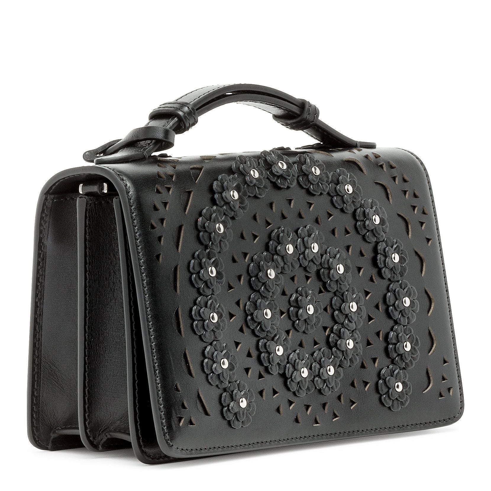 Franca small black flower bag