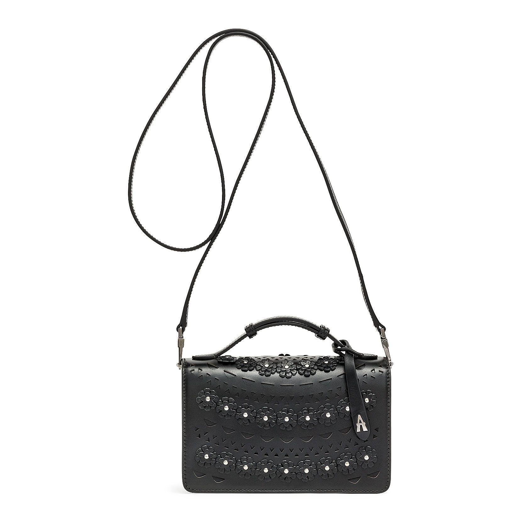 Franca small black flower bag