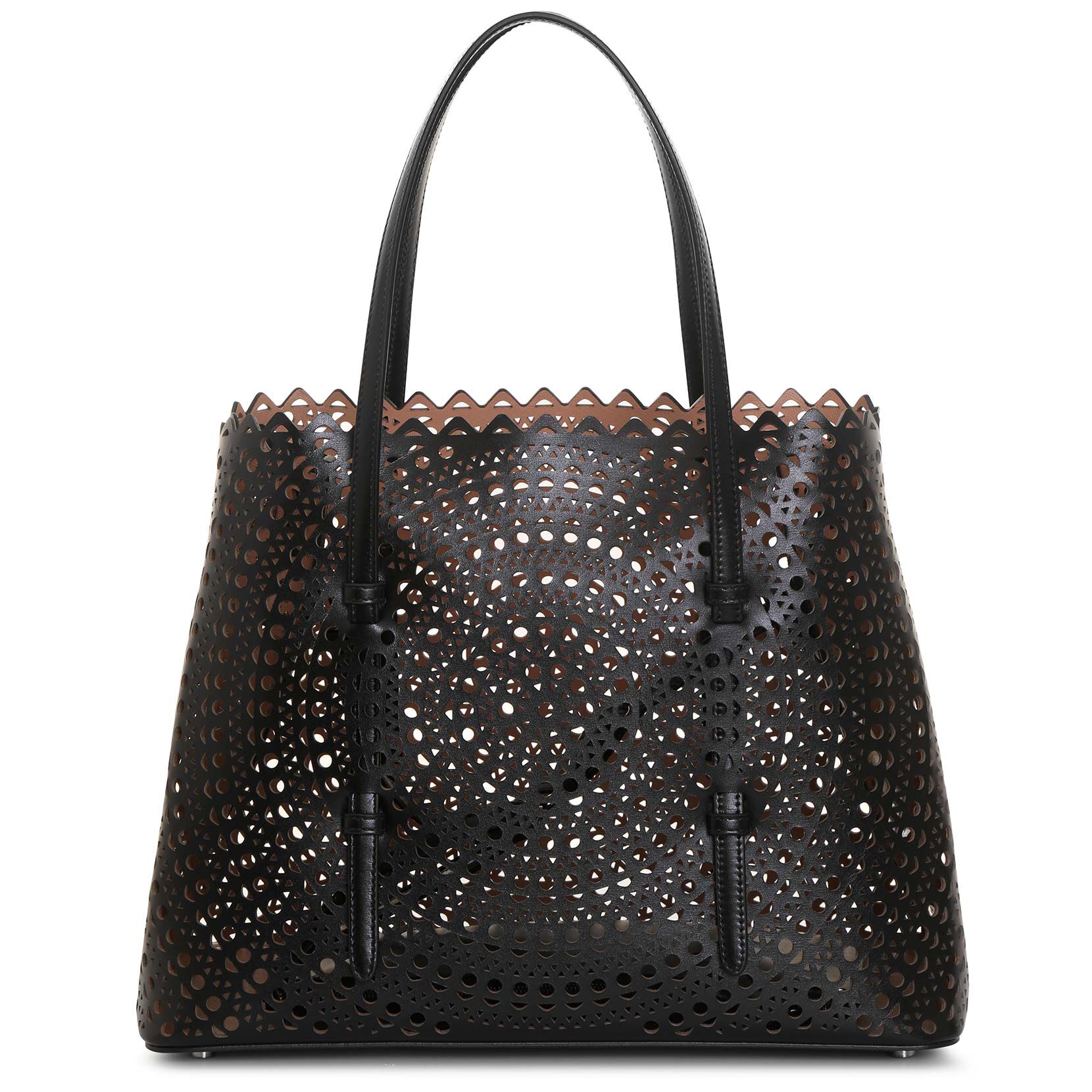Mina 32 black tote bag