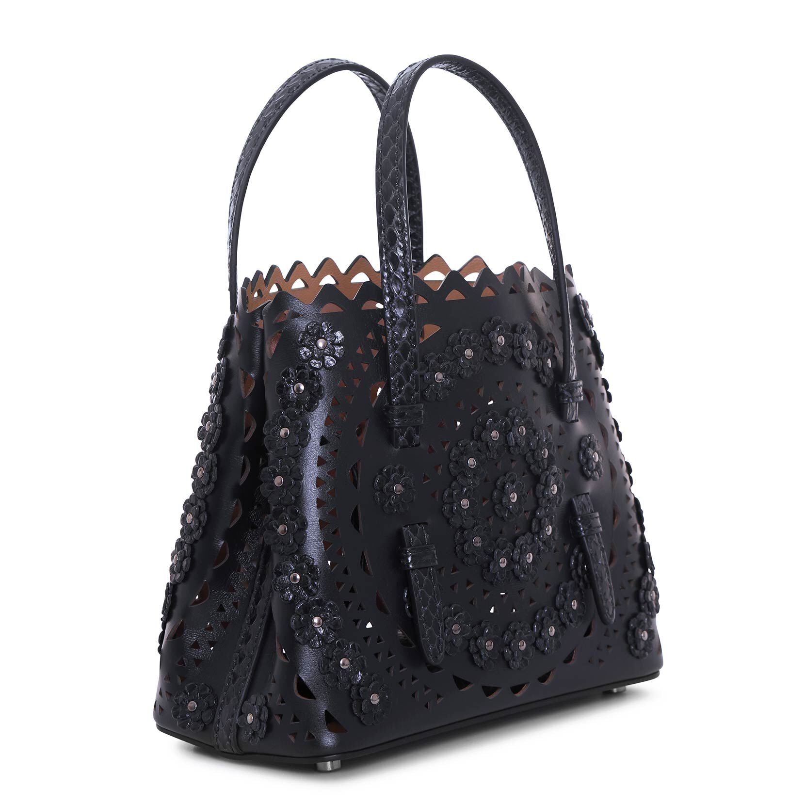 Mina 20 flower dark blue tote