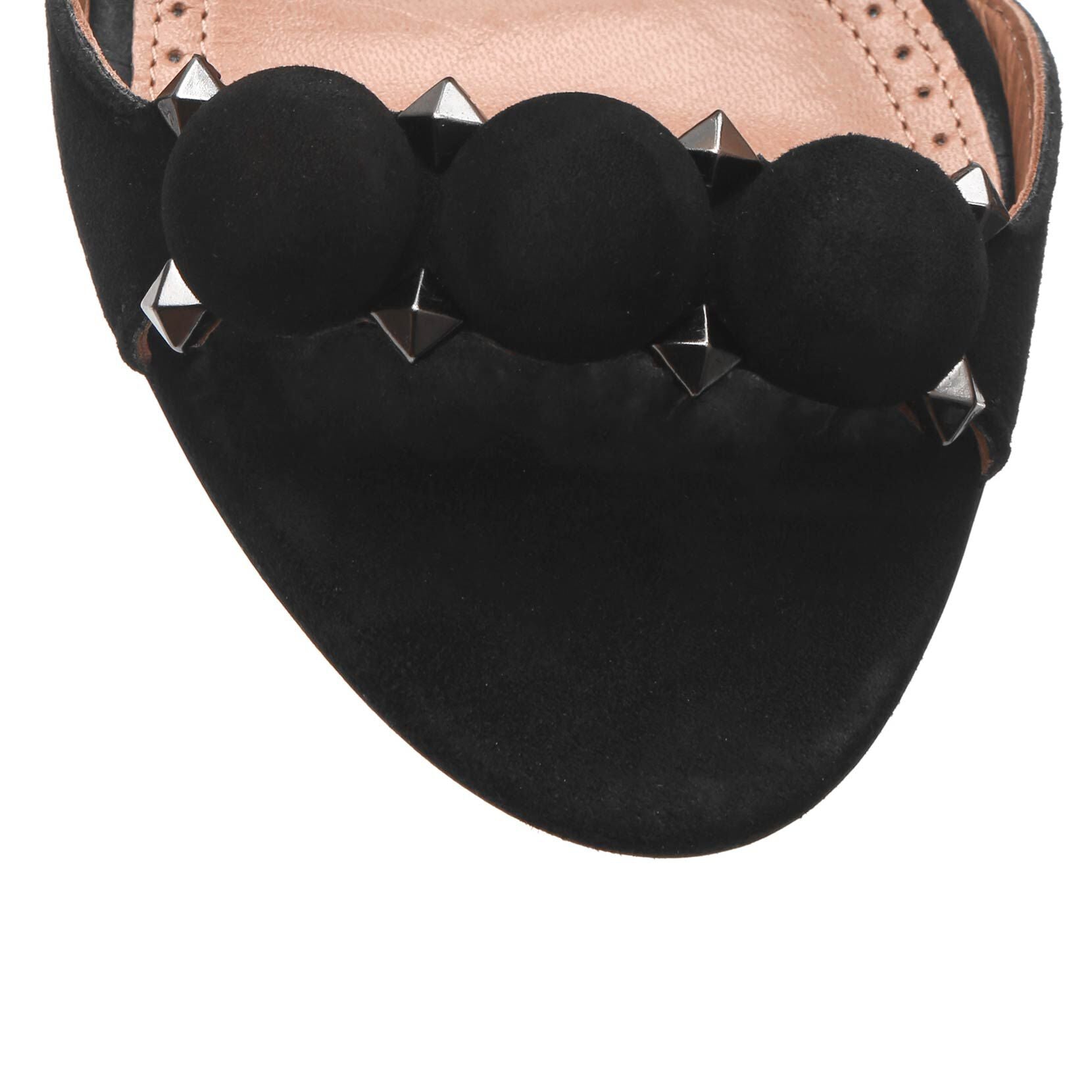 Bombe 90 black suede sandals