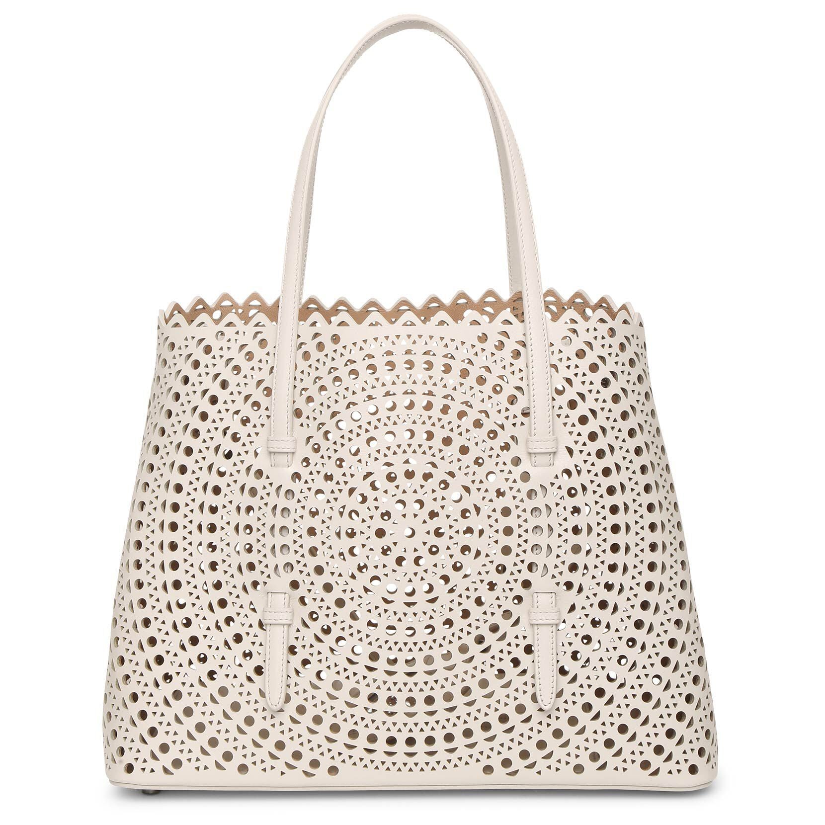 Mina 32 cream tote bag
