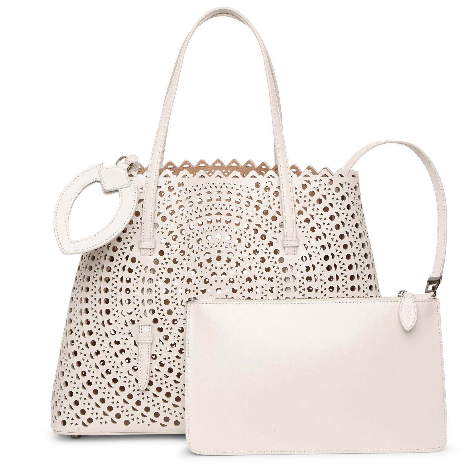 Mina 32 cream tote bag