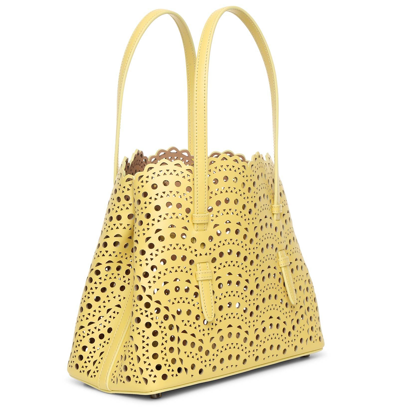 Mina Small yellow tote bag