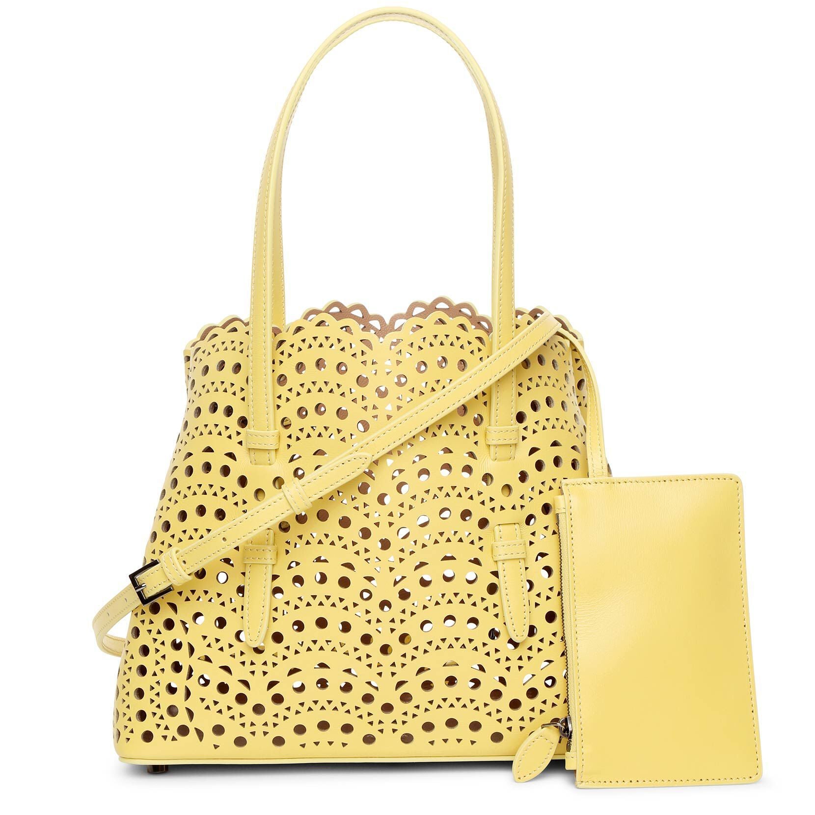 Mina Small yellow tote bag