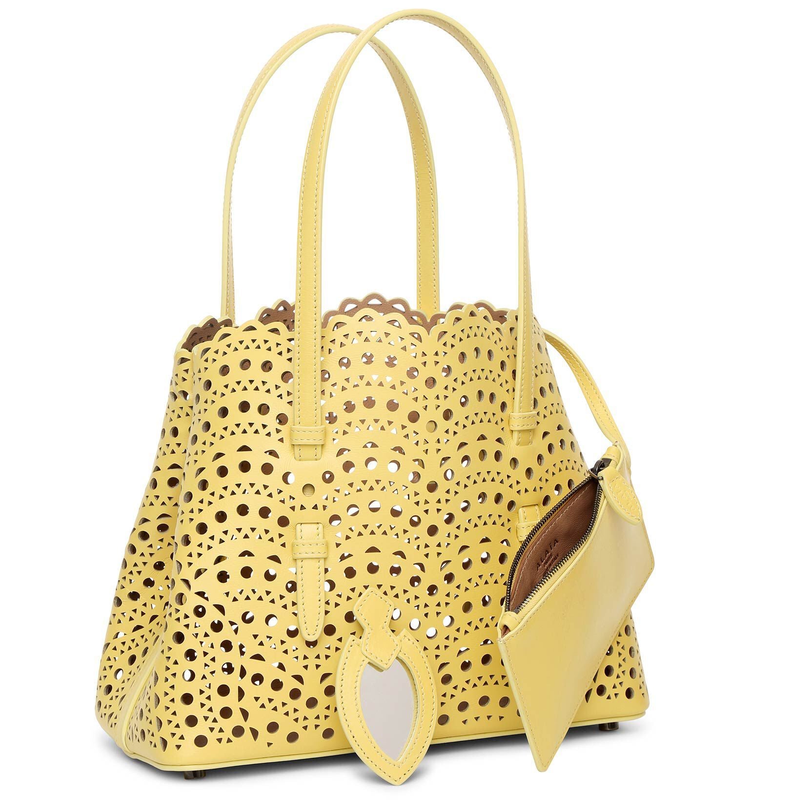 Mina Small yellow tote bag