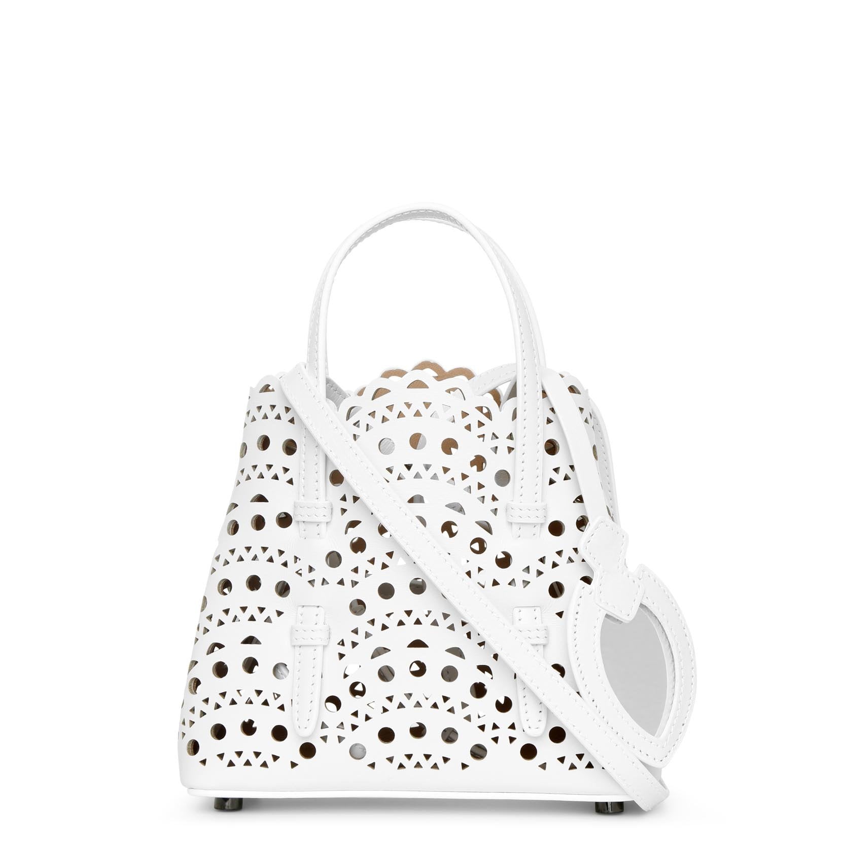 Mina 16 white mini tote bag