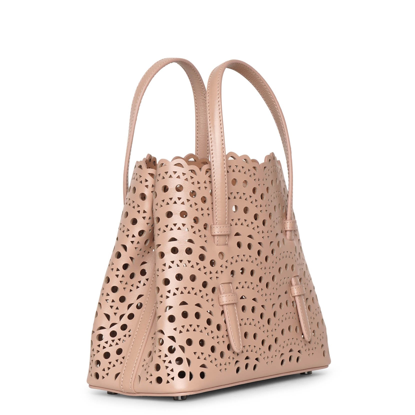 Mina 20 vienne vague beige leather tote bag