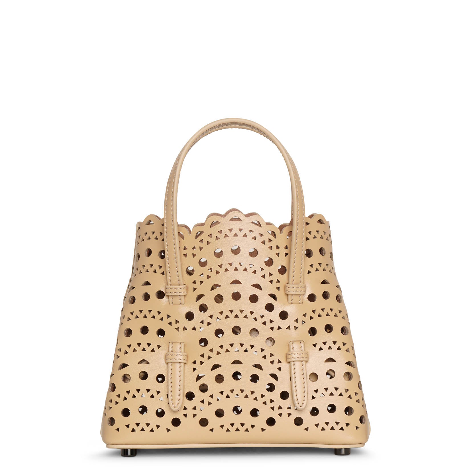 Mina 16 desert beige leather tote bag