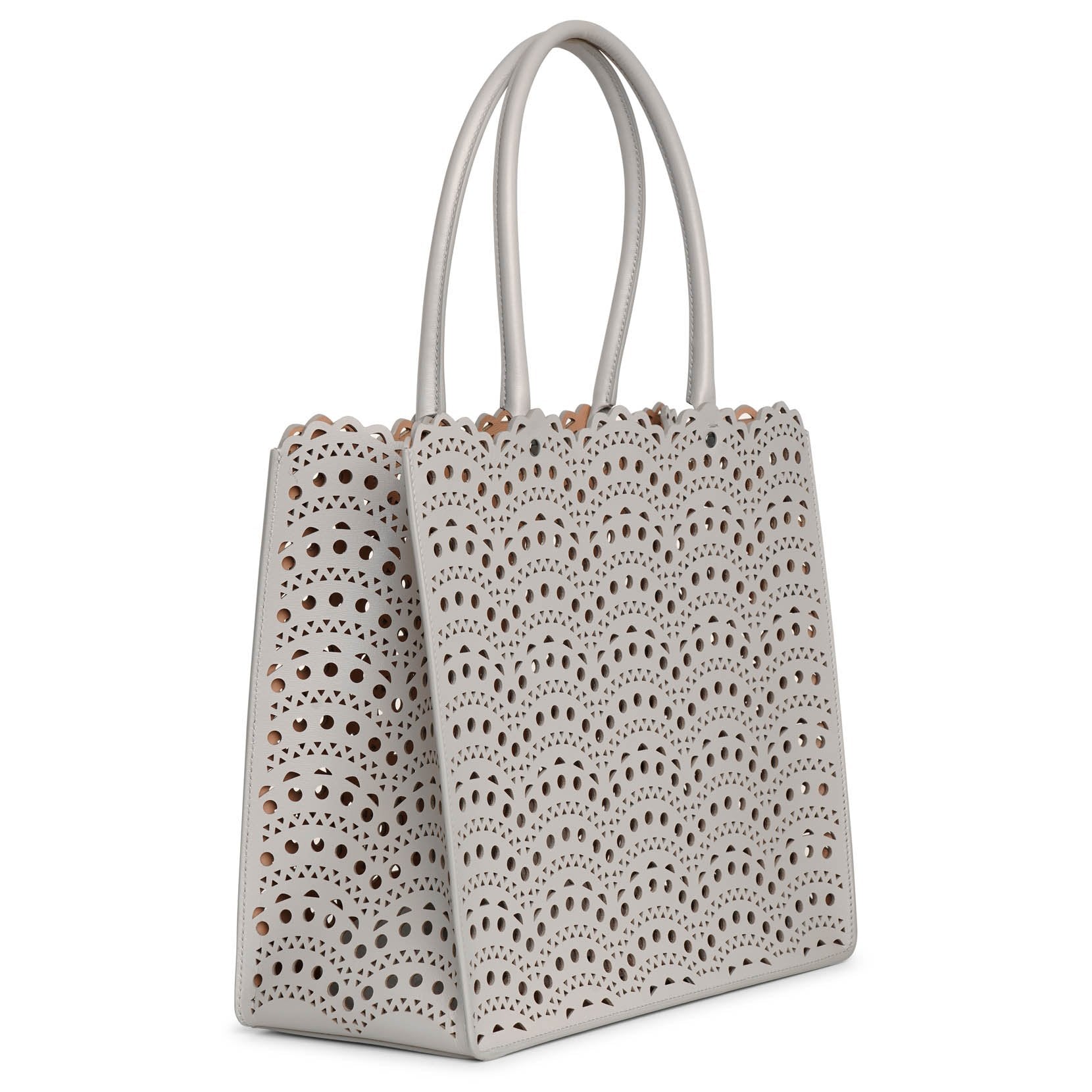 Garance 28 perle leather tote bag