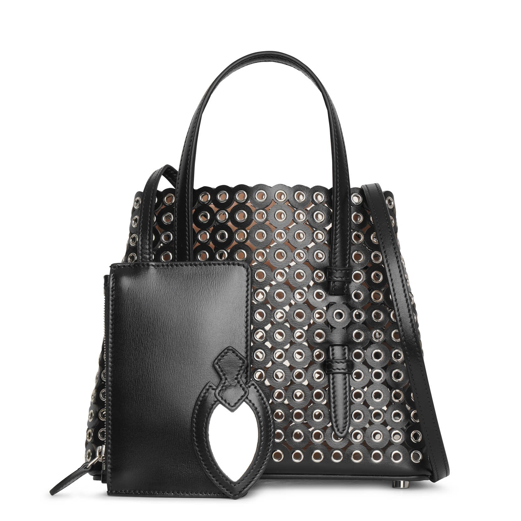 Mina 20 eyelet embellished tote bag