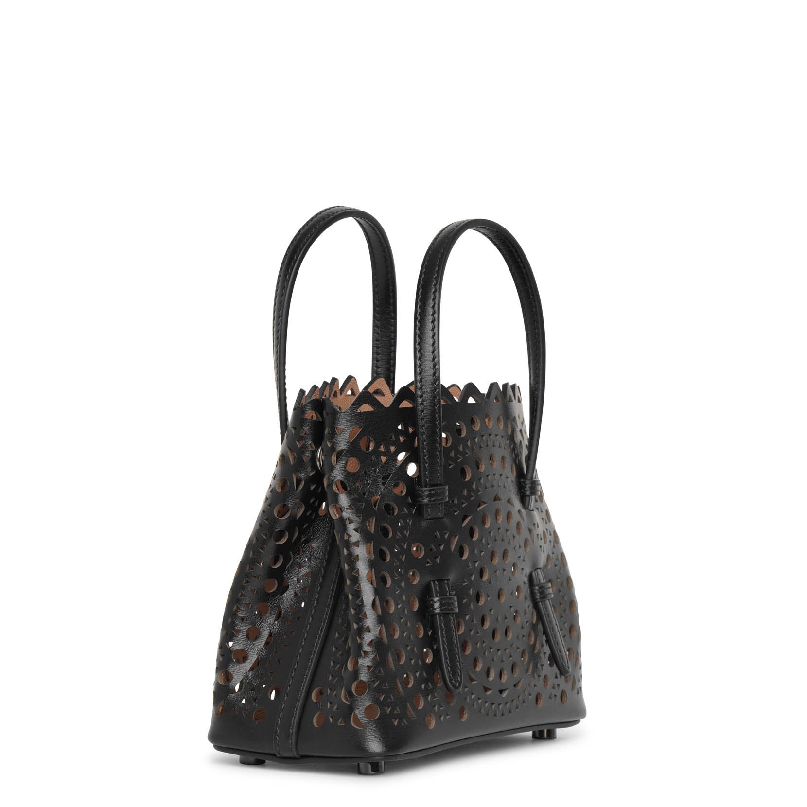 Mina 16 vienne circulaire black tote bag