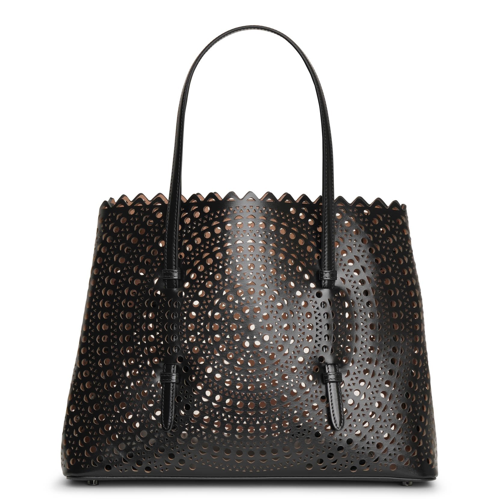 Mina 32 vienne circulaire black tote bag