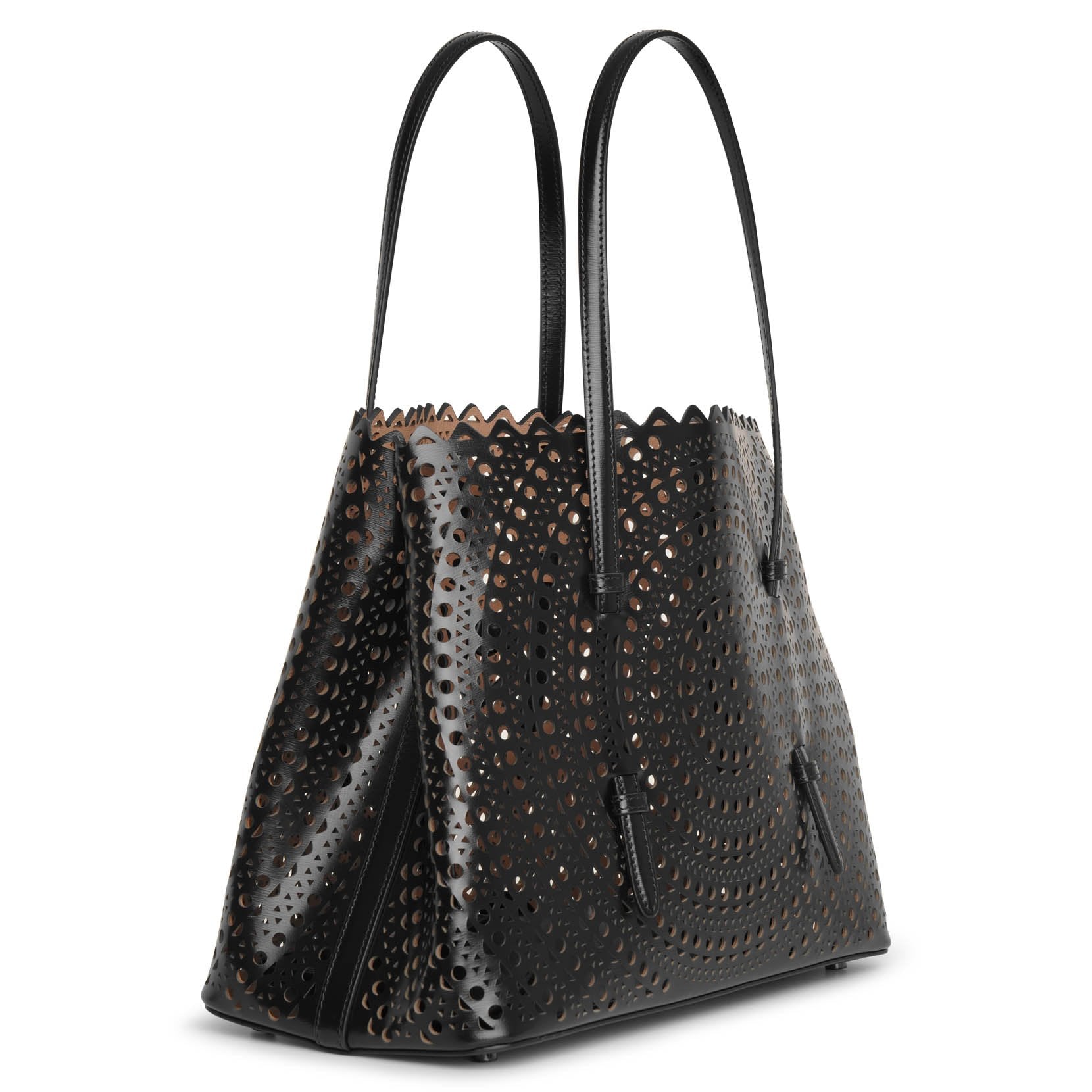 Mina 32 vienne circulaire black tote bag