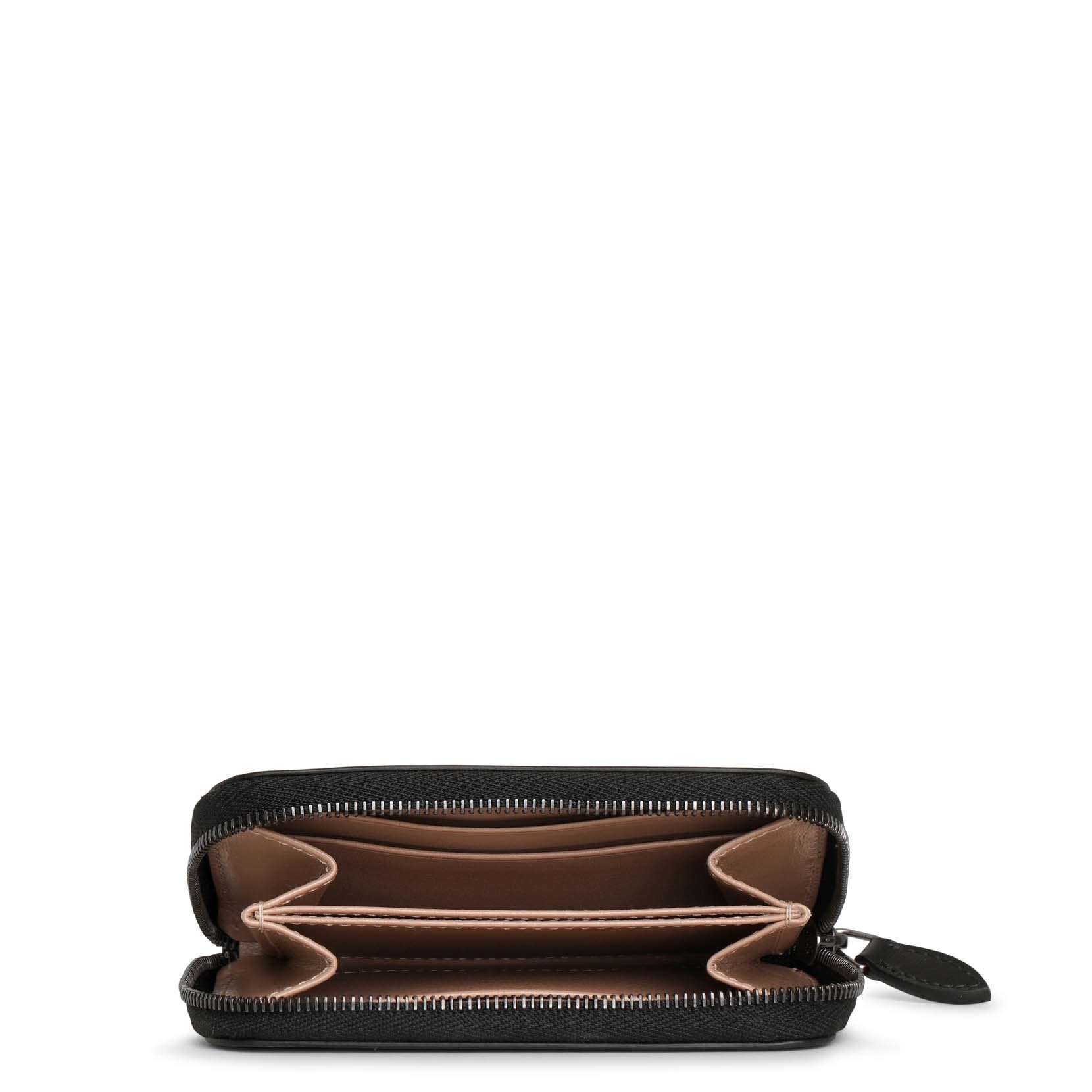 Zip around wallet black