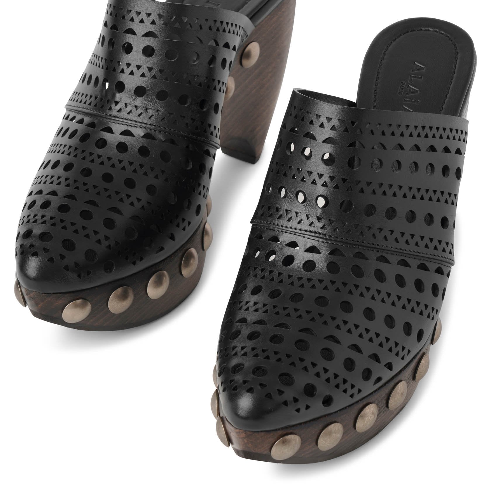Le Sabot vienne leather clogs