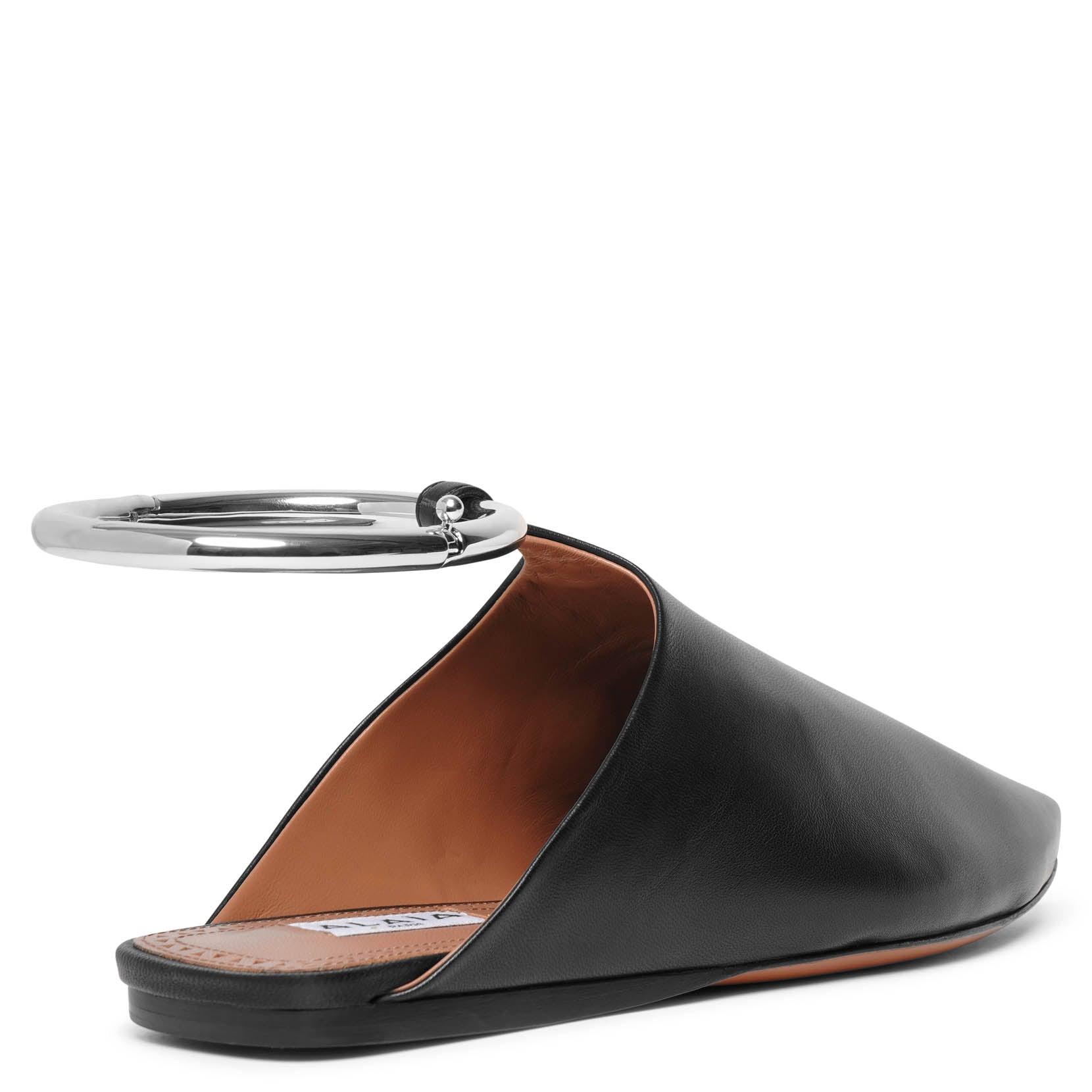 La Babouche leather mule flats