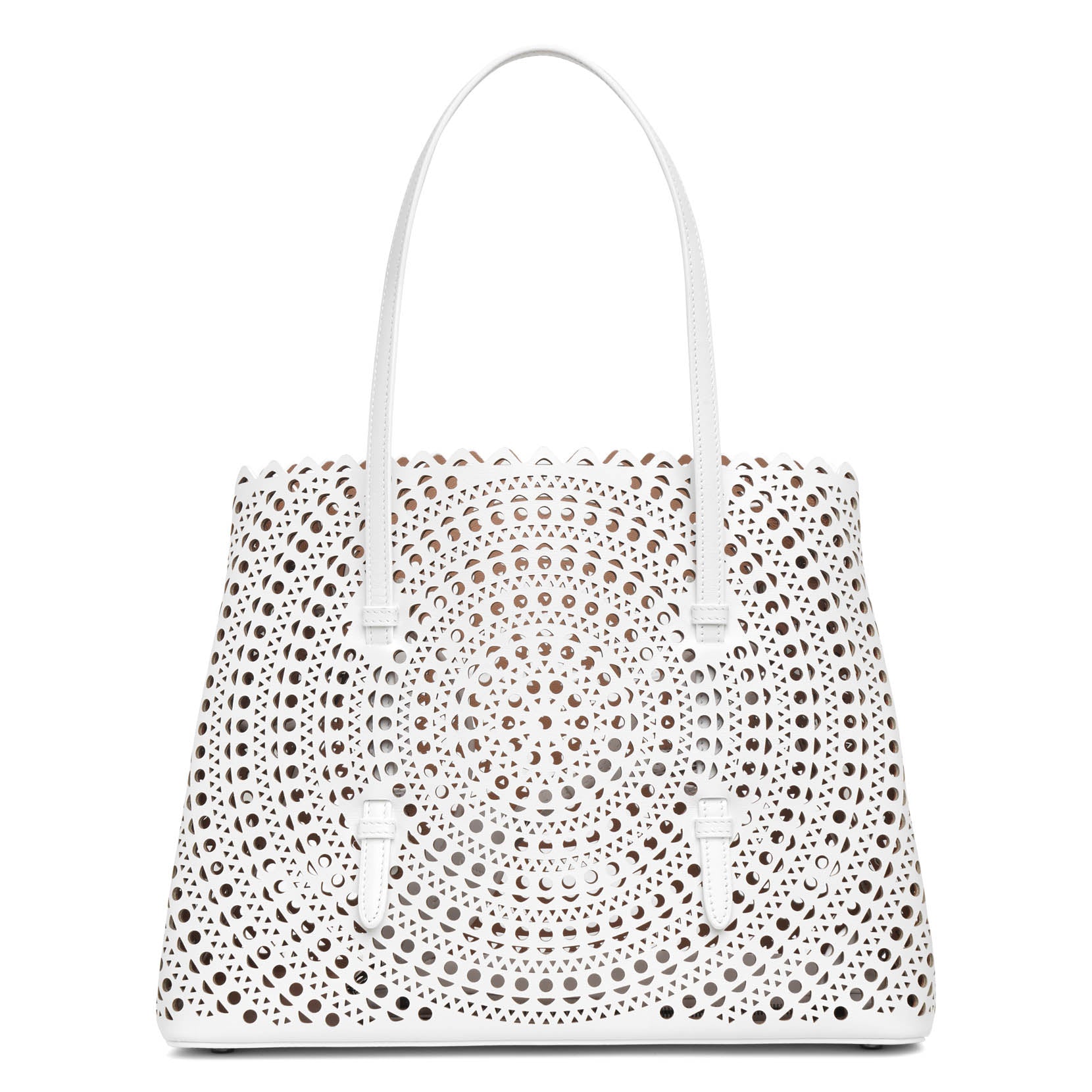Mina 32 vienne circulaire white tote bag