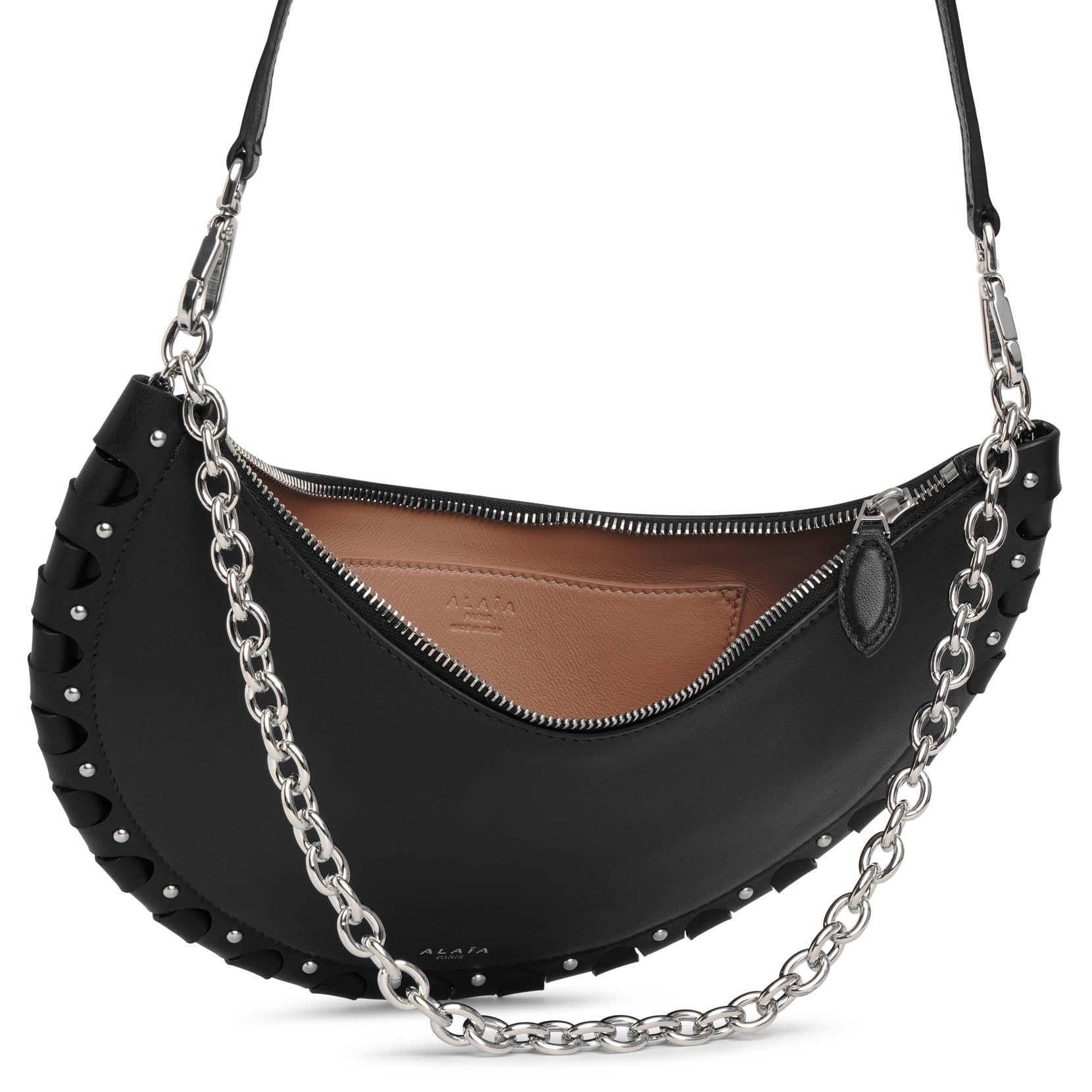 Le Demi-Lune small leather bag