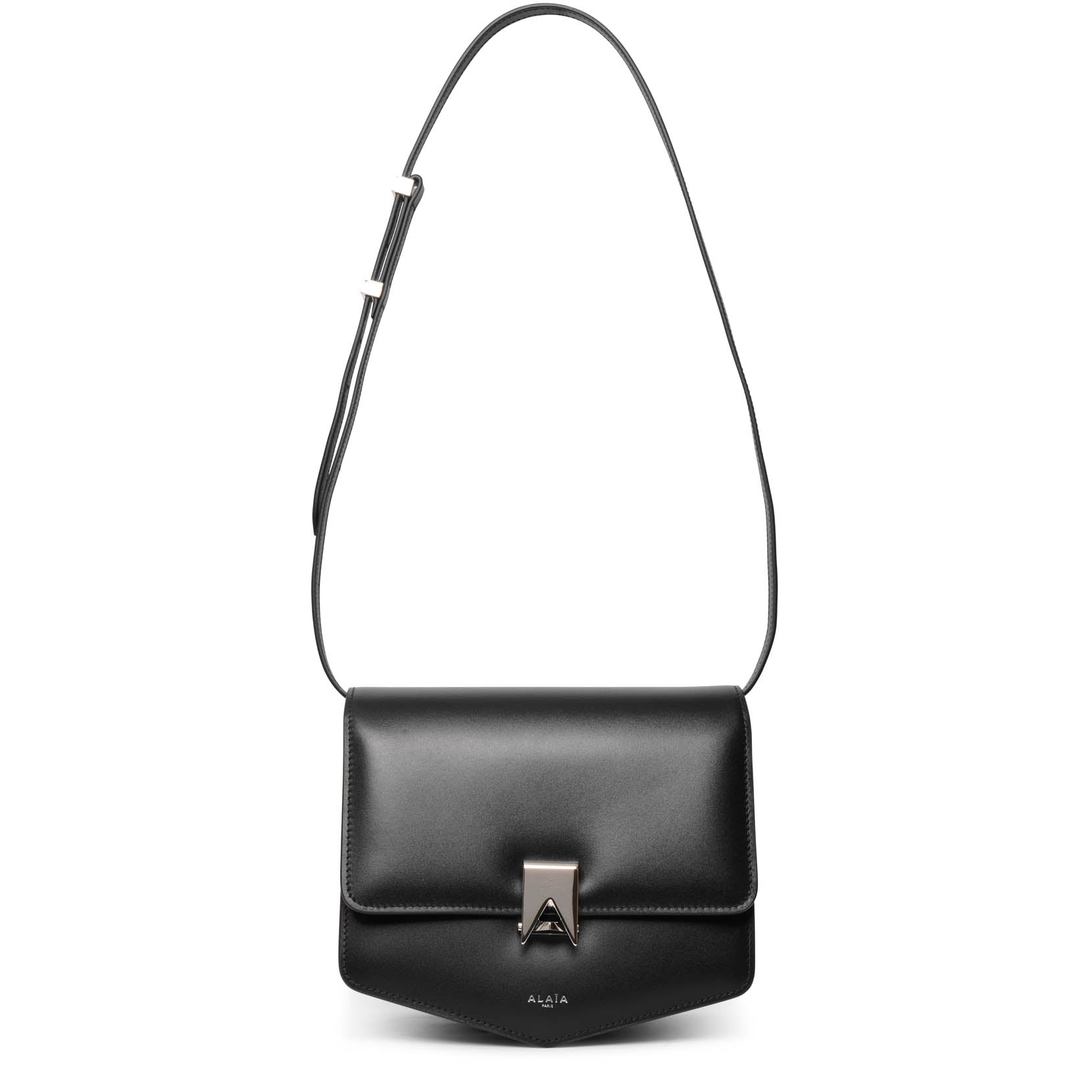 Le Papa medium black leather bag