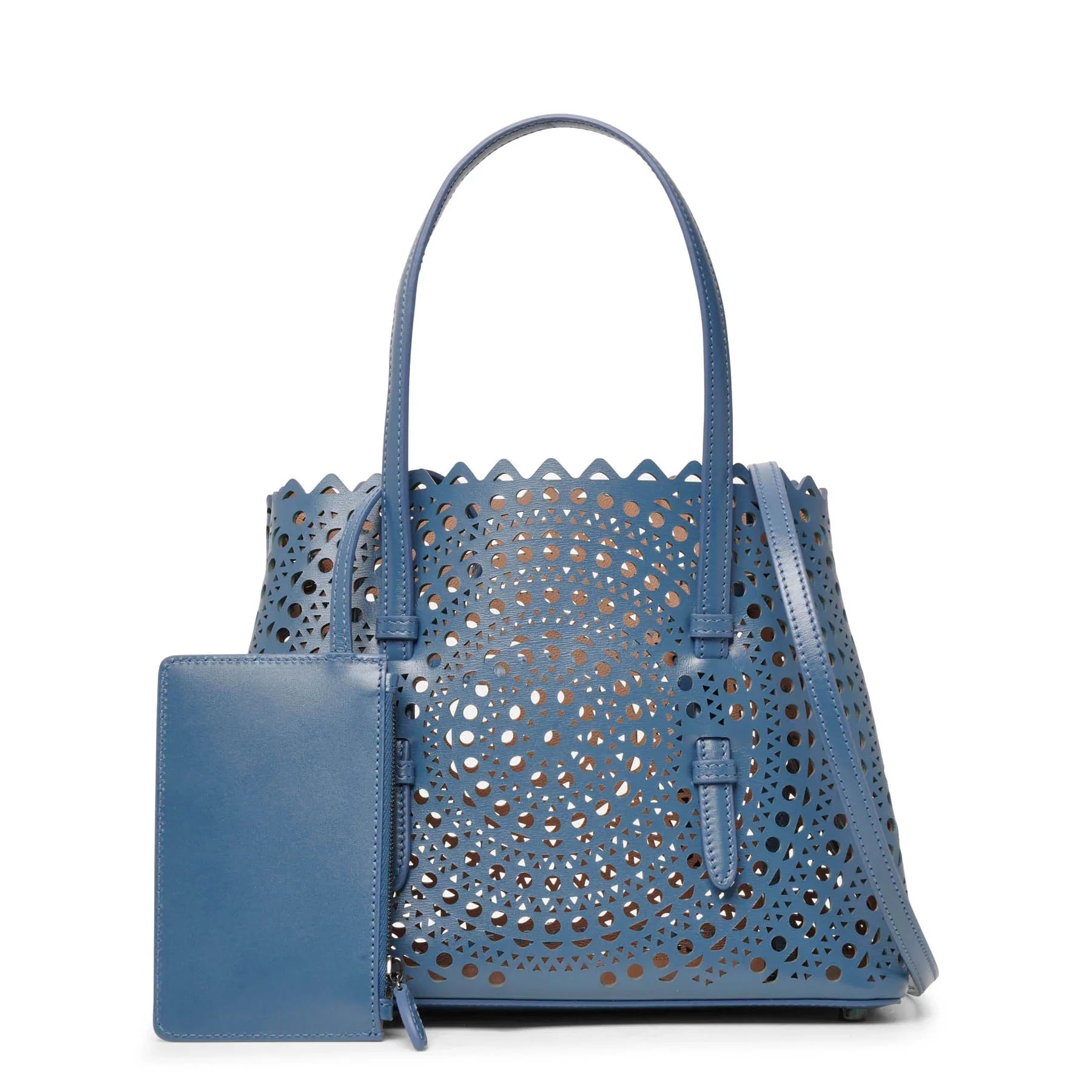 Mina 25 circulaire blue tote bag