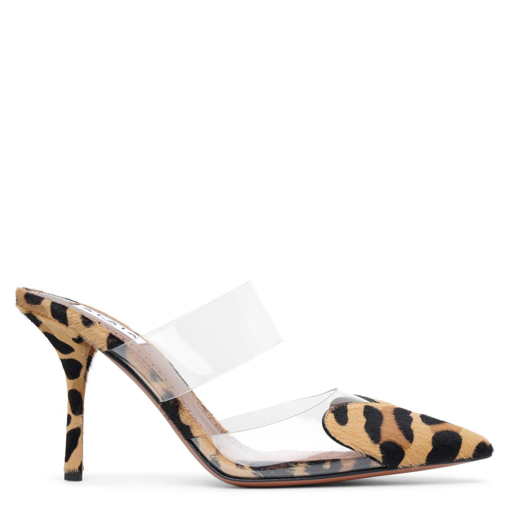Coeur 90 leopard mule pumps