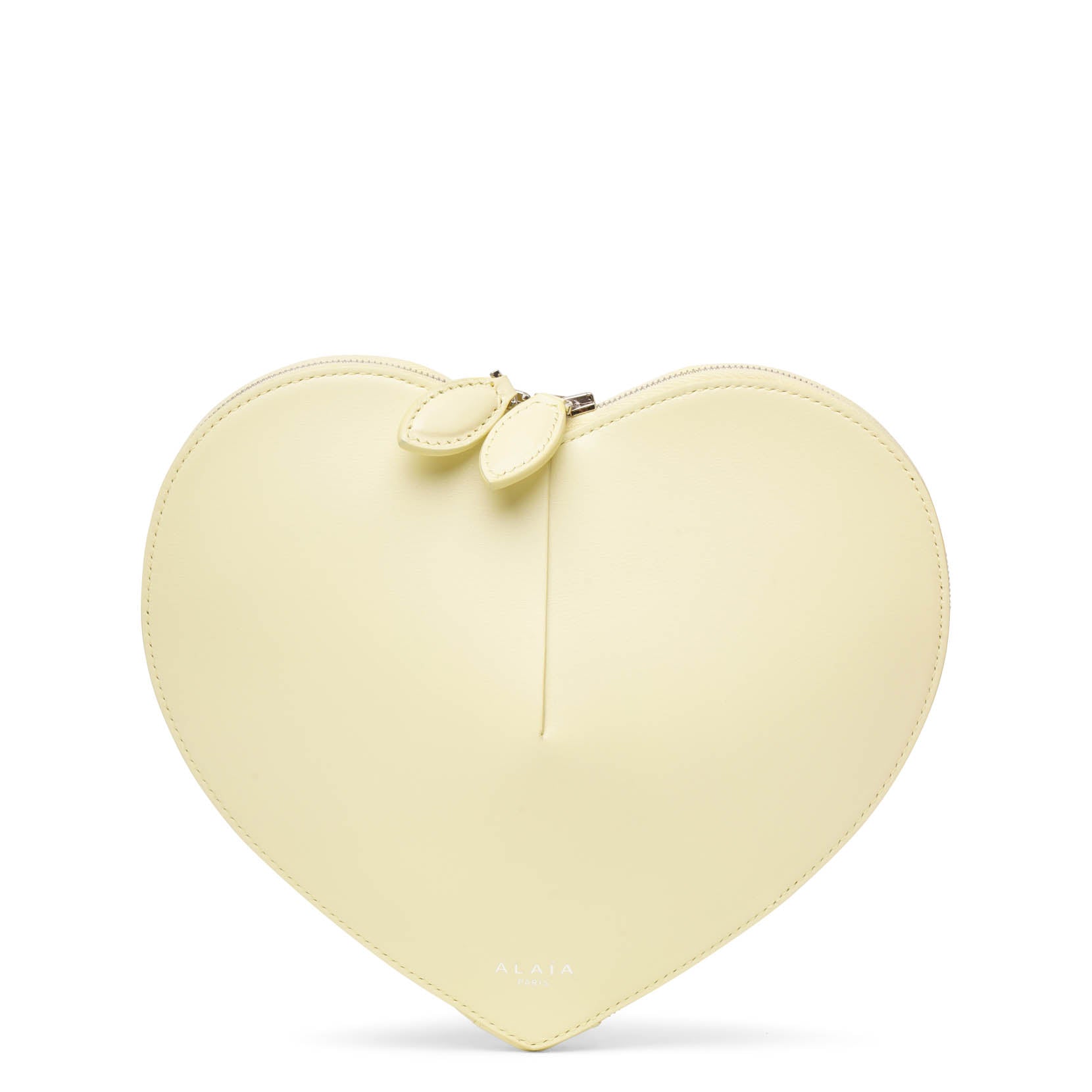 Le Coeur yellow leather crossbody bag