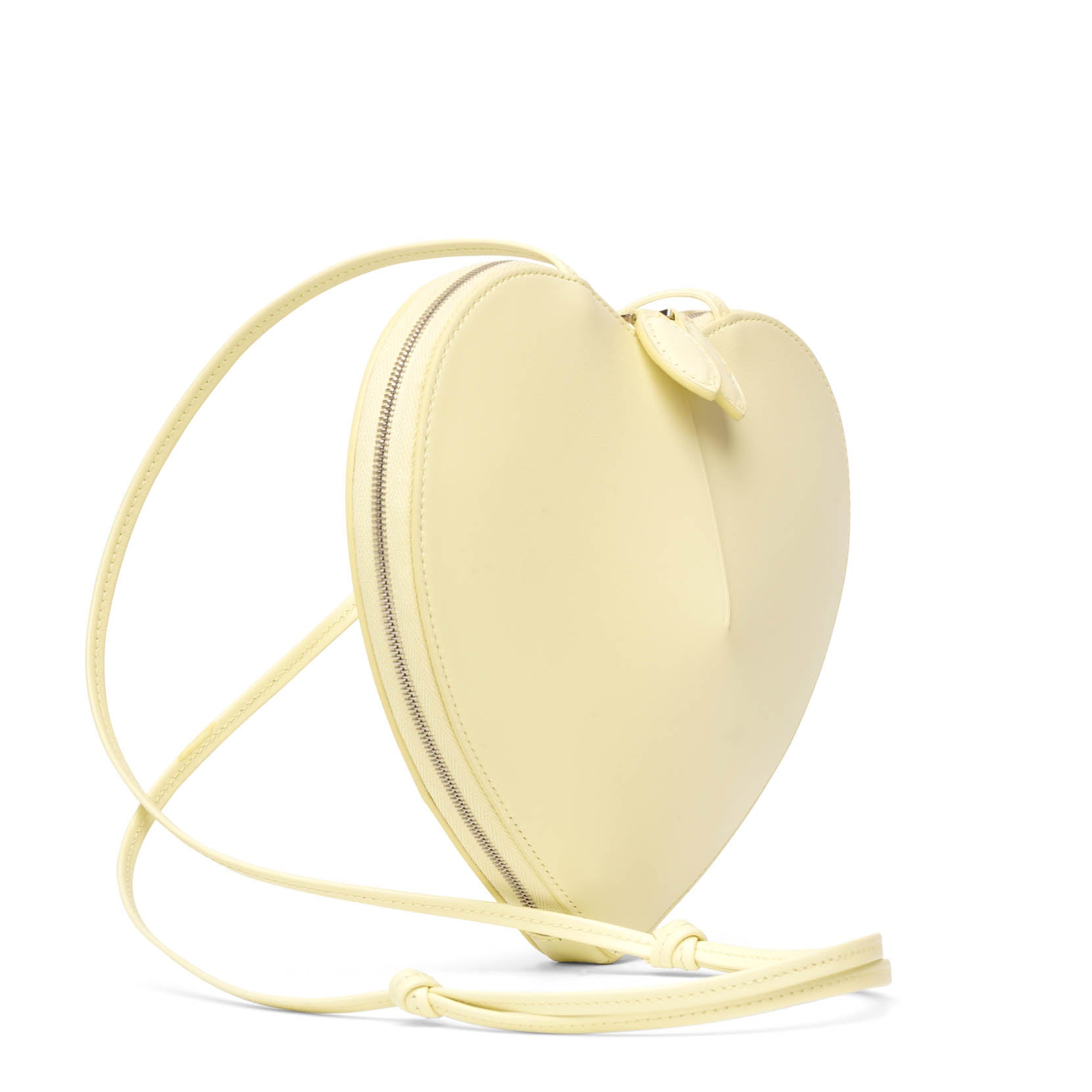 Le Coeur yellow leather crossbody bag