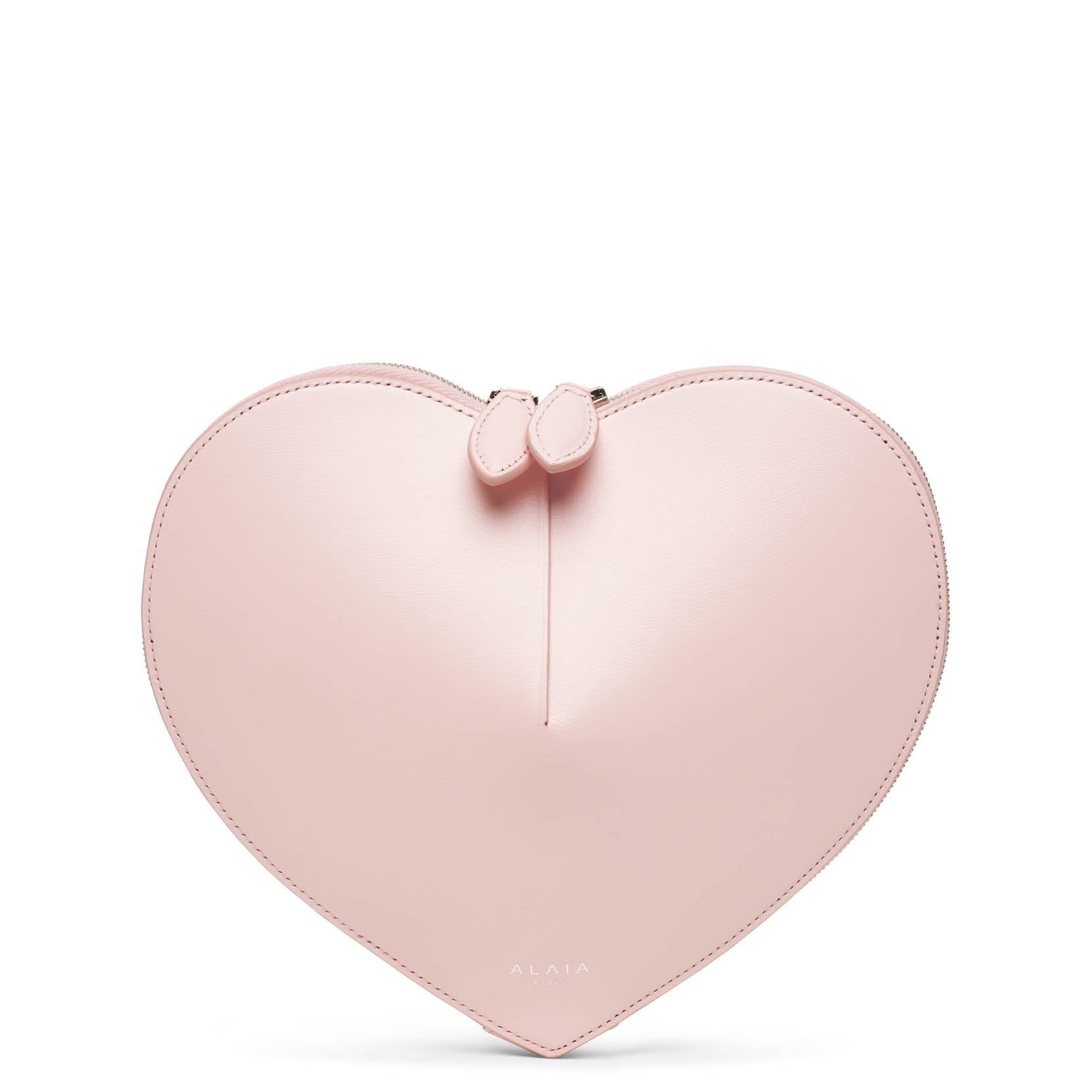 Le Coeur pink leather crossbody bag