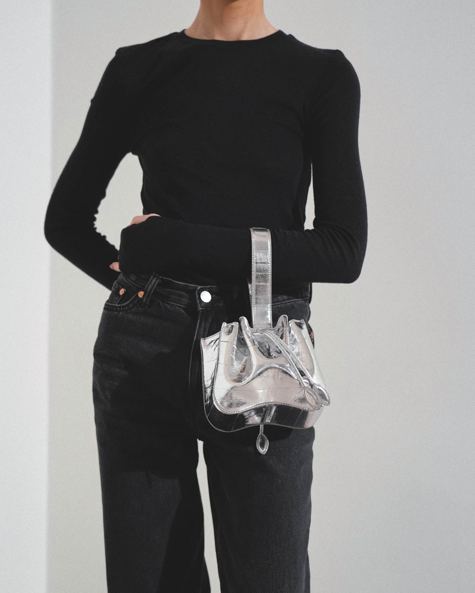 Rose Marie silver bracelet bag