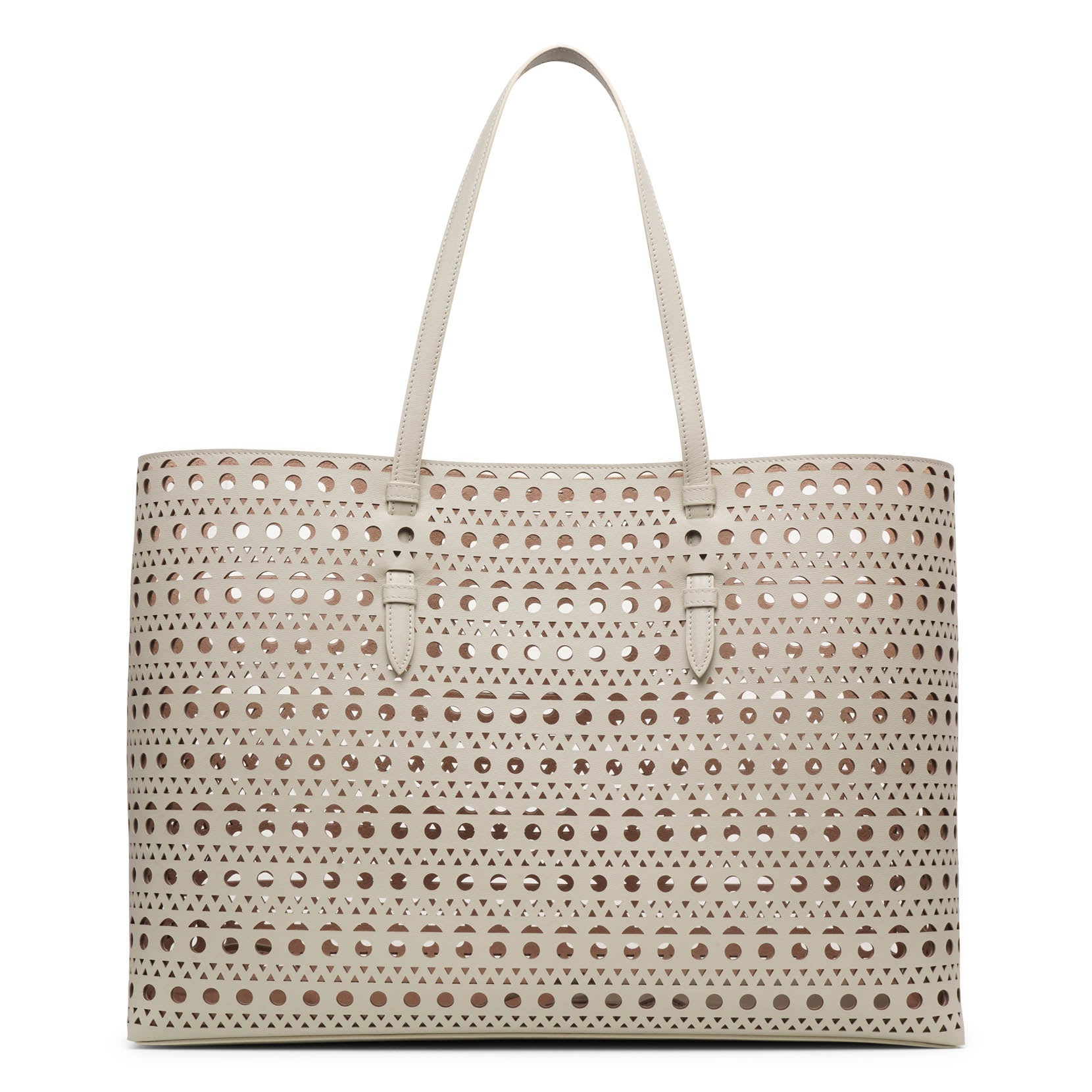 Mina 44 grey leather tote bag
