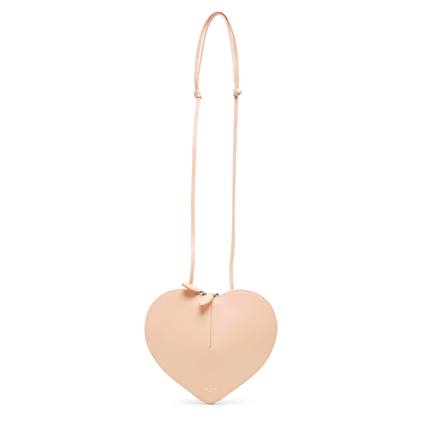 Le Coeur beige leather crossbody bag