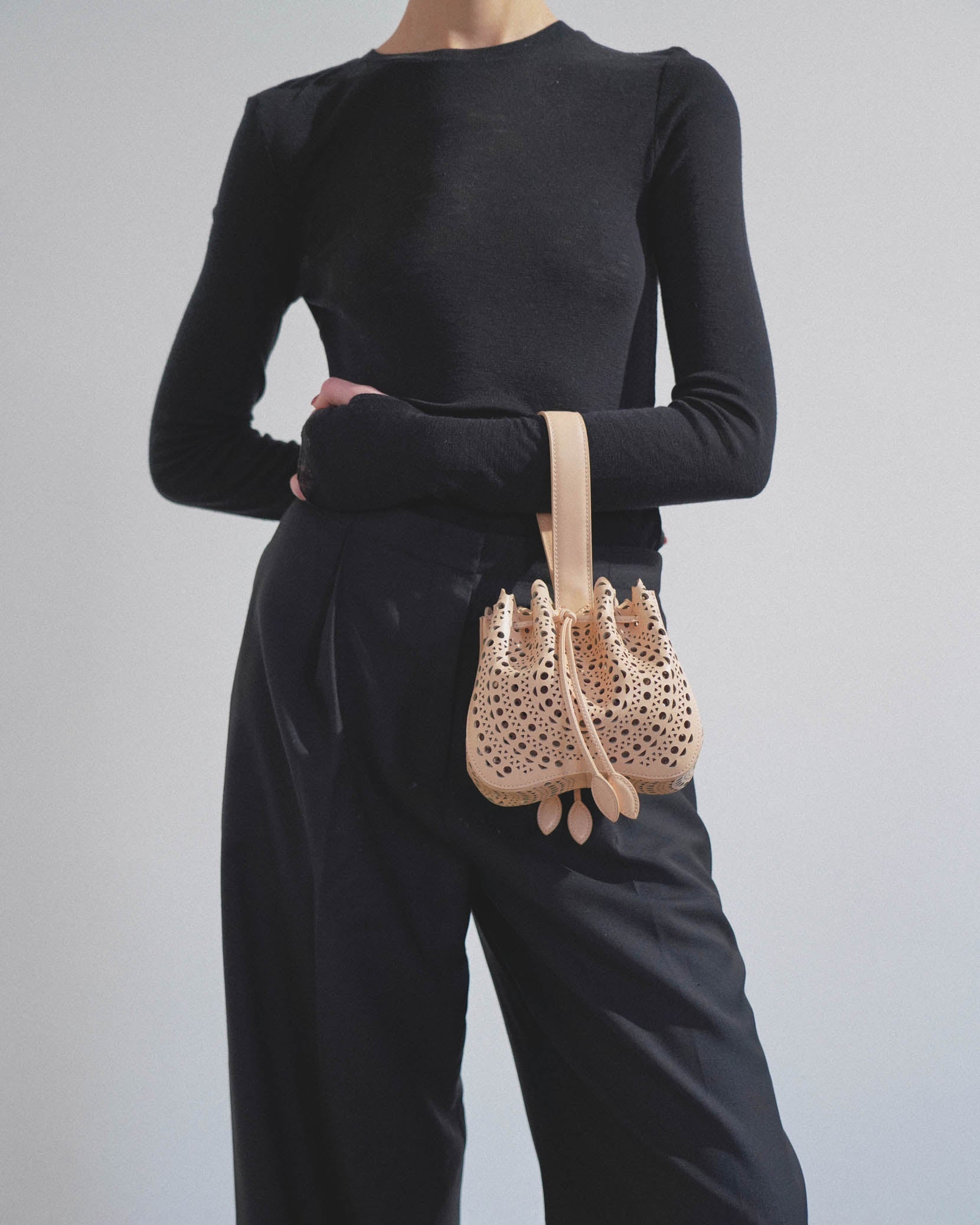 Rose Marie beige bracelet bag