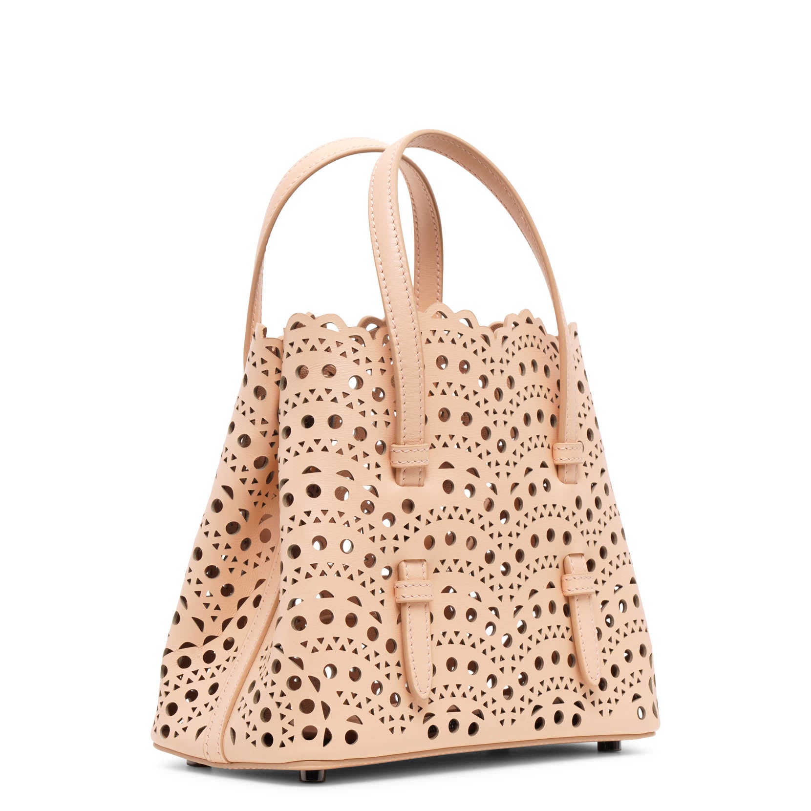 Mina 20 vienne vague beige leather tote bag