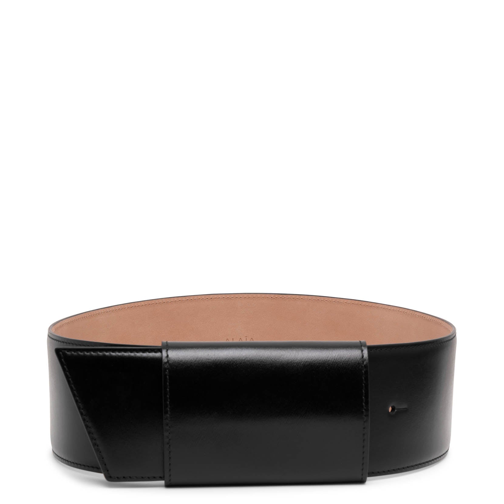 Knot Belt black leather belt