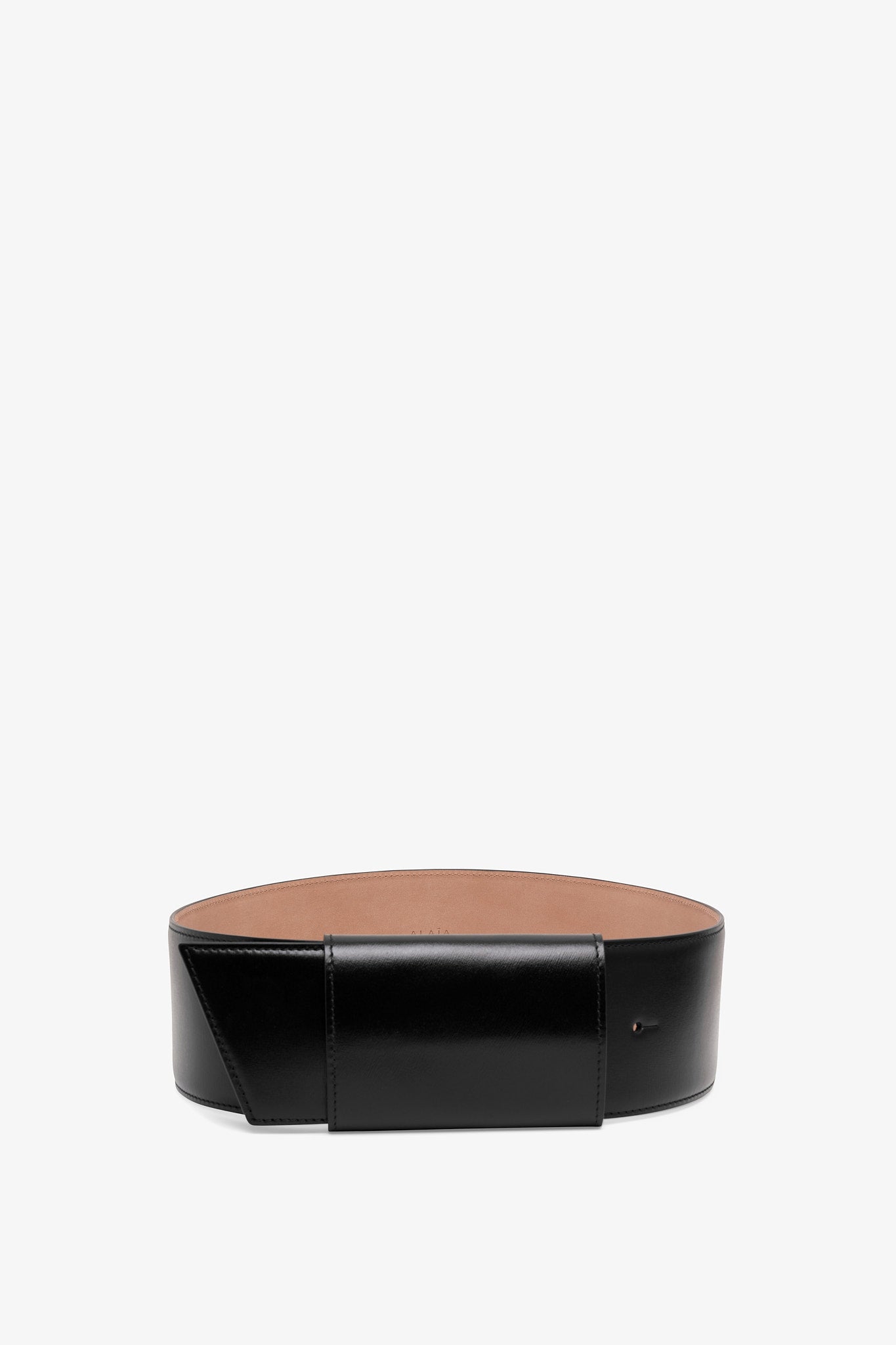 Knot Belt black leather belt